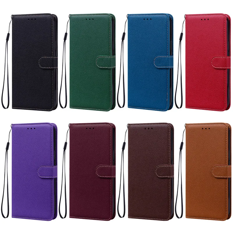 Para OPPO A5 Pro 5G Funda de teléfono de cuero de Color sólido caramelo para Oppo a5 pro CPH2695 A 5 Pro Funda tipo billetera A5Pro 4G CPH2711 Funda - imagen 2