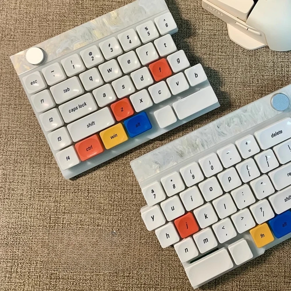 Tapa de teclado ultrafina personalizada PBT de perfil bajo con tema de máquina del tiempo, tecla Original para juegos de oficina para teclado mecánico - imagen 4