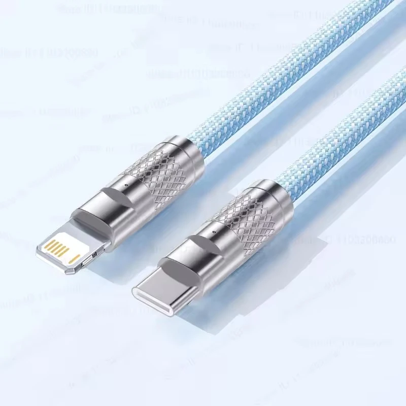Cable cargador rápido trenzado PD 20W para iPhone 13 12 11 14 Pro Max X XR XS 7 8 Plus tipo C Cables de datos USB C de carga rápida 1m 2m - imagen 3