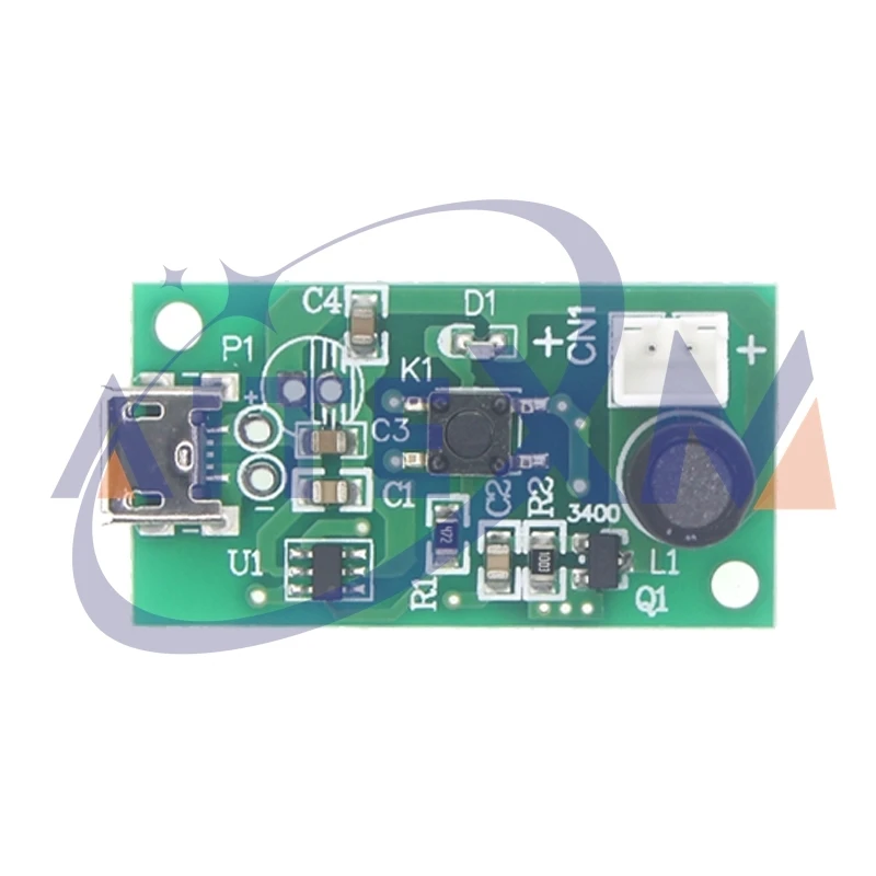 AITEXM USB Mini humidificador DIY Kits generador de niebla y placa de circuito del controlador nebulizador atomización película atomizador hoja Micro TYPE-C USB - imagen 4