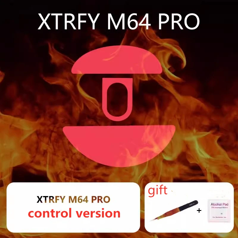 1 Juego de patines de ratón ultrafraglide para XTRFY M64 PRO, Control de frenos, pies de ratón de velocidad, versión ICE, deslizadores de ratones, pies de PTFE Cherry 64 - imagen 5