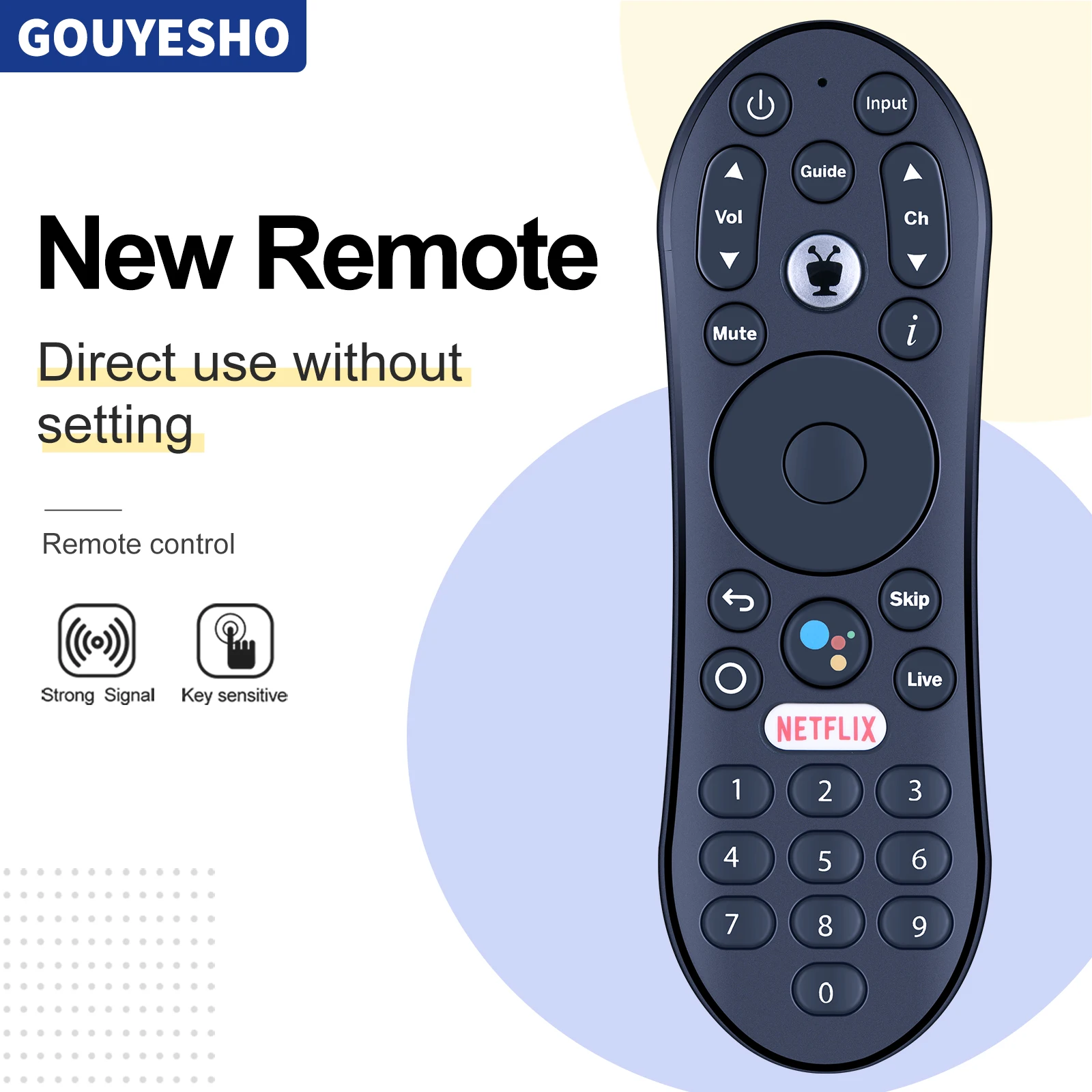 Nuevo para TiVo Stream 4K TDSTV + Android TV Box Control remoto R37023B