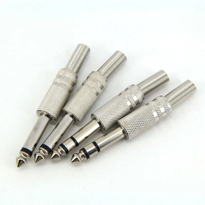 Conector de audio estéreo Mono macho de 6,35 MM conector 6,3 6,35 soldadura para auriculares estéreo 1/4 "6,35mm - imagen 4