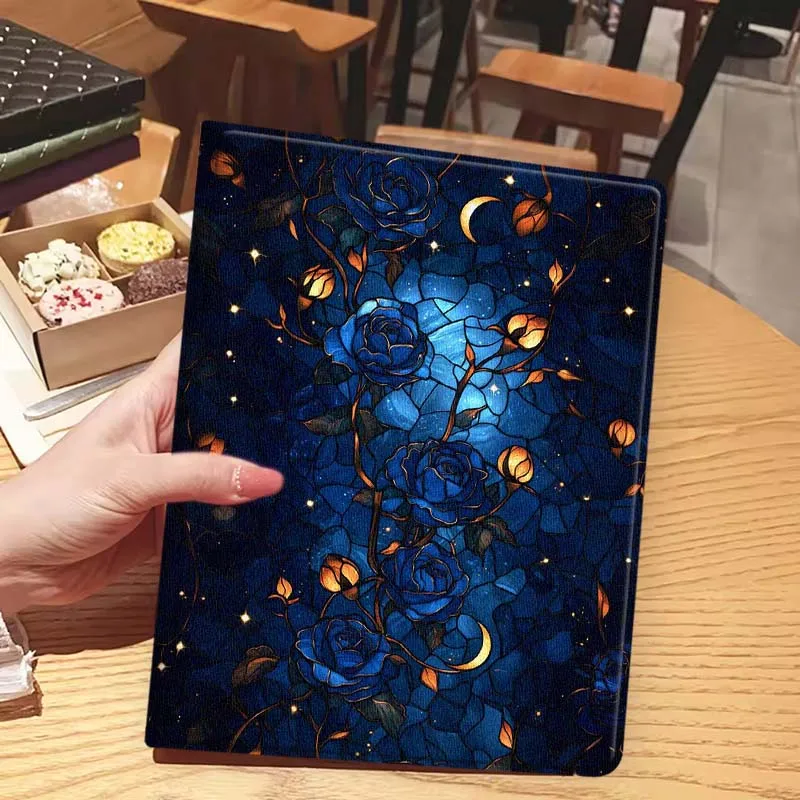 Funda de noche estrellada con diseño de pájaros y árboles para iPad Pro Mini 1, 2, 3, 4, 5, 6, 7, 7. a generación, 12,9, 10,5, 13, 11, 7,9, 8,3, M4 pulgadas - imagen 5