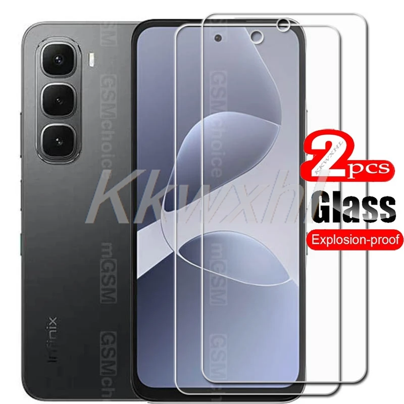 2 uds para Infinix Hot 60i 6,7 "cubierta de vidrio templado en InfinixHot60i Hot60i X6728 Protector de pantalla película transparente