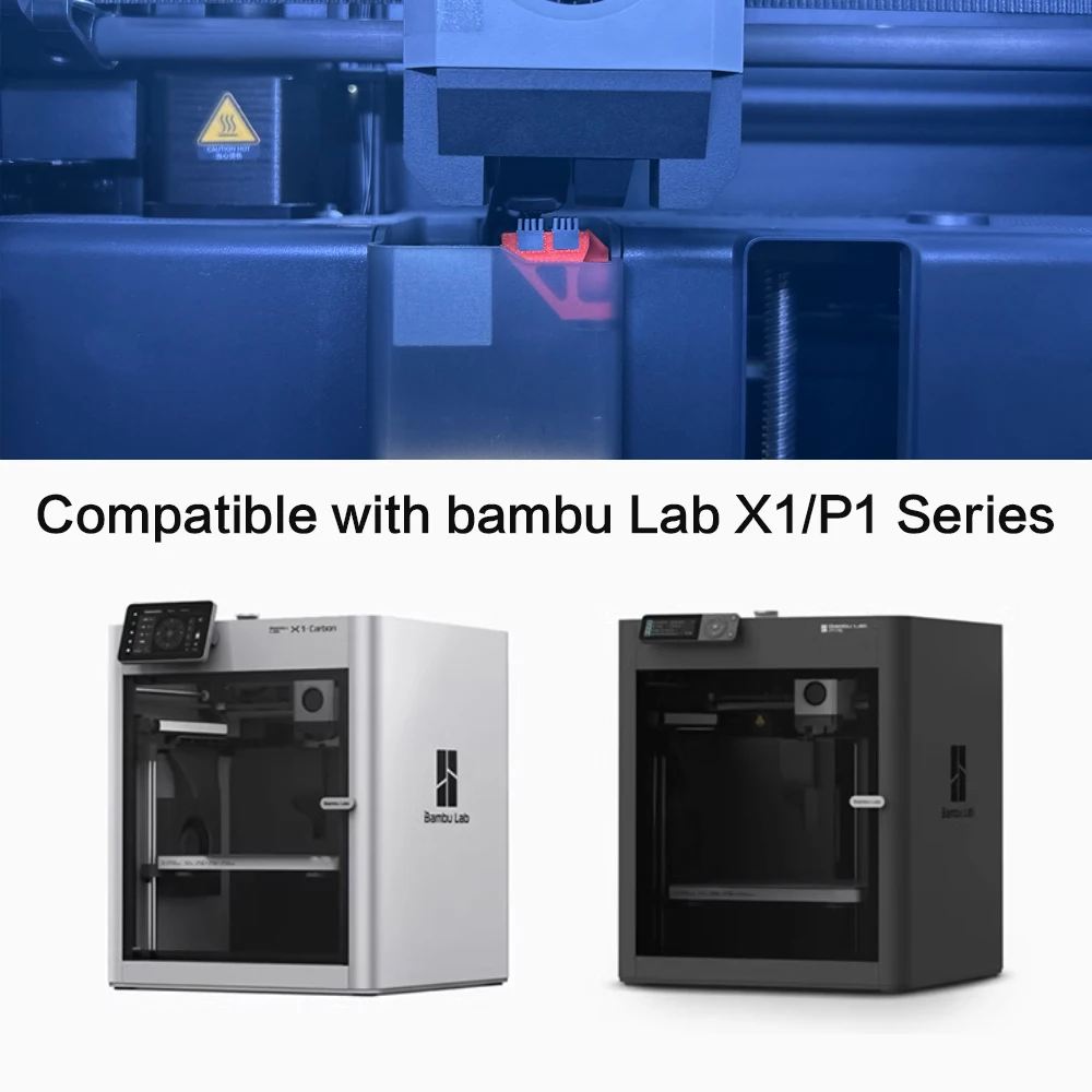 XCR3D cepillo de boquilla para Bambu Lab X1 X1C P1P P1S boquillas limpiaparabrisas cepillo de silicona montado depuradores cabezal de impresión limpiador cabezal de impresora W - imagen 5