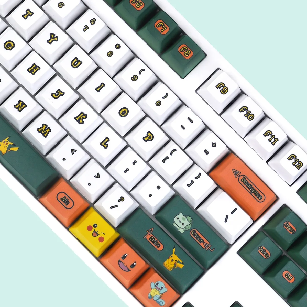 Teclas de Pokémon de Anime japonés, sublimación PBT, altura CHERRY, 111 unids/set, teclado mecánico, juego completo, coleccionar regalos del Festival - imagen 4