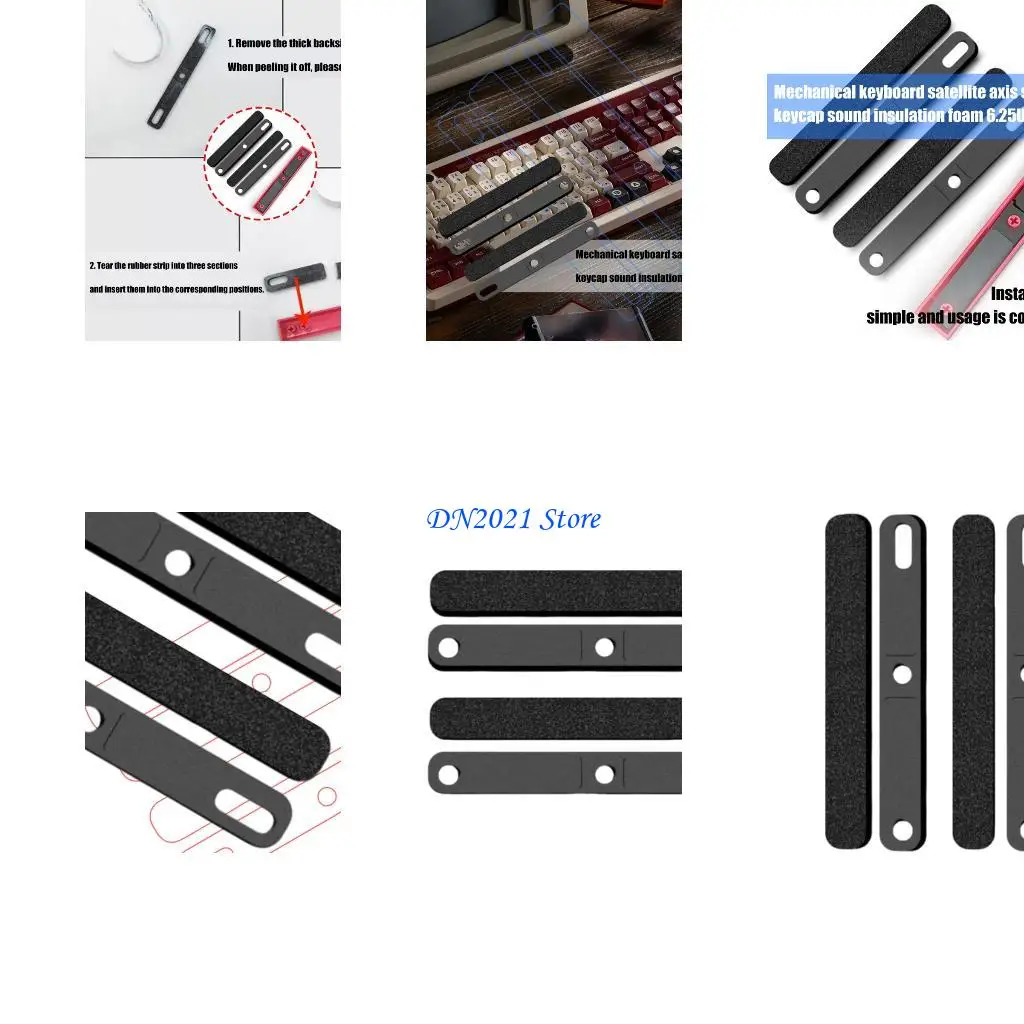 F3KE teclados mecánicos Barra espacial Pads aislamiento