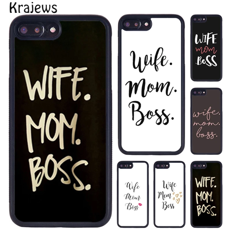 Krajews esposa mamá jefe TPU funda de teléfono para iPhone 17 Air 16 15 14 11 12 13 Pro MAX Plus funda coque