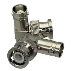 Adaptador BNC Macho-Hembra 90° Coaxial