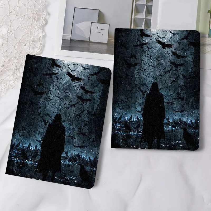 Diseño de imagen de pluma oscura para Lenovo Xiaoxin Pad Pro Tab M10 K10 Plus 3. ° Y700 Gen 11 11,2 11,5 12,7 8,8 pulgadas funda para tableta
