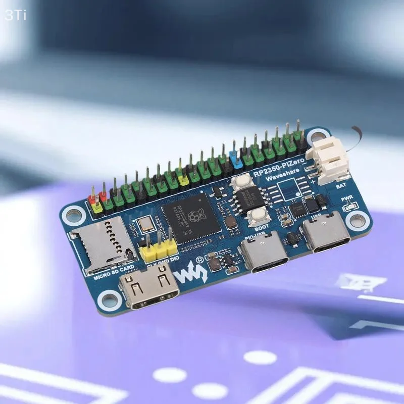 Microcontrolador Raspberry Pi Pico 2 basado en RP2350B con interfaz Flash, DVI y PIO-USB de 16M.