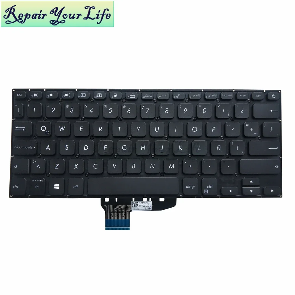 Teclado retroiluminado francés español para ASUS VivoBook S14 S430 K430 A430 S4300F S4300U S430FA S430FN S430UA Francia AZERTY teclados