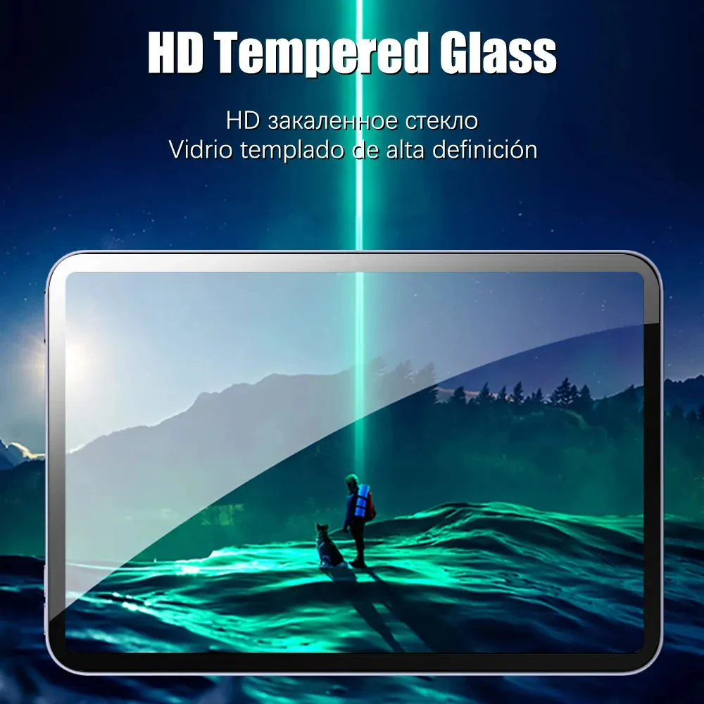 Para Samsung Galaxy Tab S9 FE + 12,4 Protector de pantalla de vidrio templado en Galaxy Tab A8 A9 Plus S7 FE S8 Plus película HD antiarañazos - imagen 4