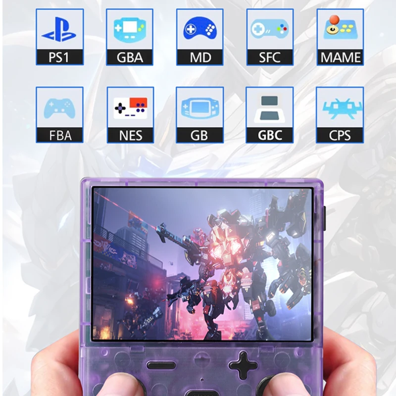 Consola de juegos portátil Retro XGB35, 128G, más de 40000 juegos, pantalla Hd de 3,5 pulgadas, juegos en TV, sistema Linux para PS1, MAME, GBA, GBC, NES - imagen 3