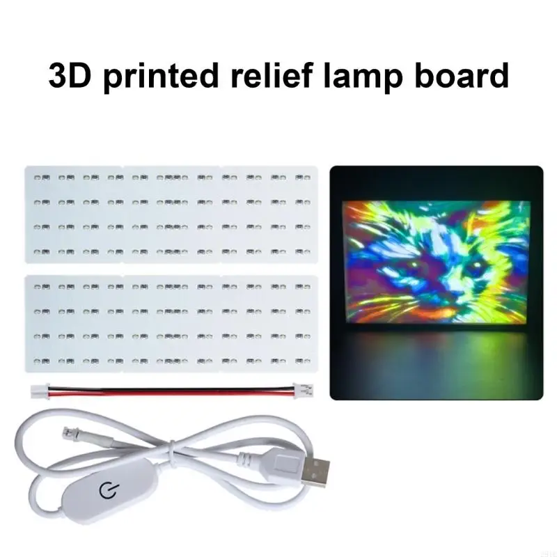 ABS ABS 3D LED LED PANEL LED BAFOR retroiluminación y cable 720 mm - imagen 4