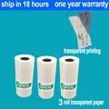 3 rolls transparent