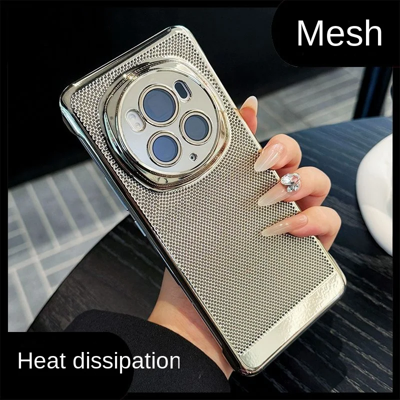 Para Huawei Honor Magic 6 Pro funda dura de PC de lujo chapado en oro delgado disipación de calor funda protectora trasera para Magic 6 5 Pro