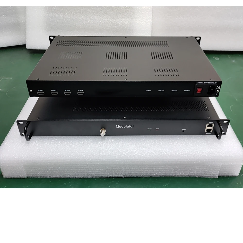 4 canales Hdmi a Rf Isdb-t Dvb-t Atsc Dvb-c H265 H264 Modulador codificador de TV digital Hdmi a Ip - imagen 4