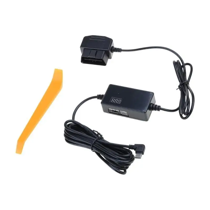 Cable alimentación Y1UB OBD para cámara Dashing, adaptador Cable alimentación OBD USB/USB C 12-24V a 5V - imagen 2