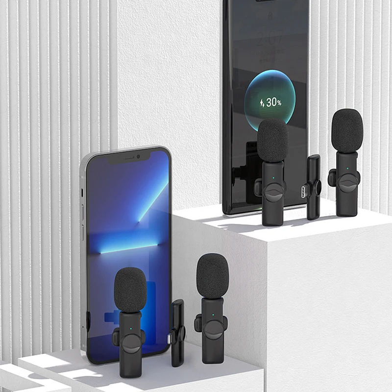 Micrófono Lavalier inalámbrico profesional para iPhone, iPad, portátil, Android, videojuegos en vivo, grabación, entrevista, micrófono de negocios - imagen 3