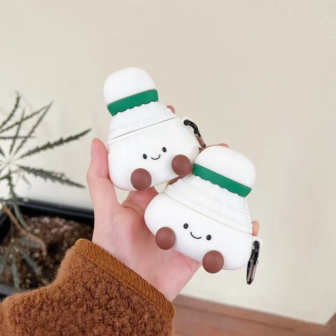 Para Airpods 4 funda modelo de comida para Apple Airpods 1 2 3 Pro 2 funda para auriculares bonita funda para auriculares con carga inalámbrica de dibujos animados