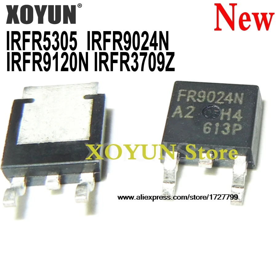 10 piezas IRFR5305TRPBF IRFR5305 TO-252 FR5305 IRFR9024N IRFR9024 FR9024N IRFR9120N IRFR9120 FR9120N IRFR3709Z FR3709Z IRFR3709