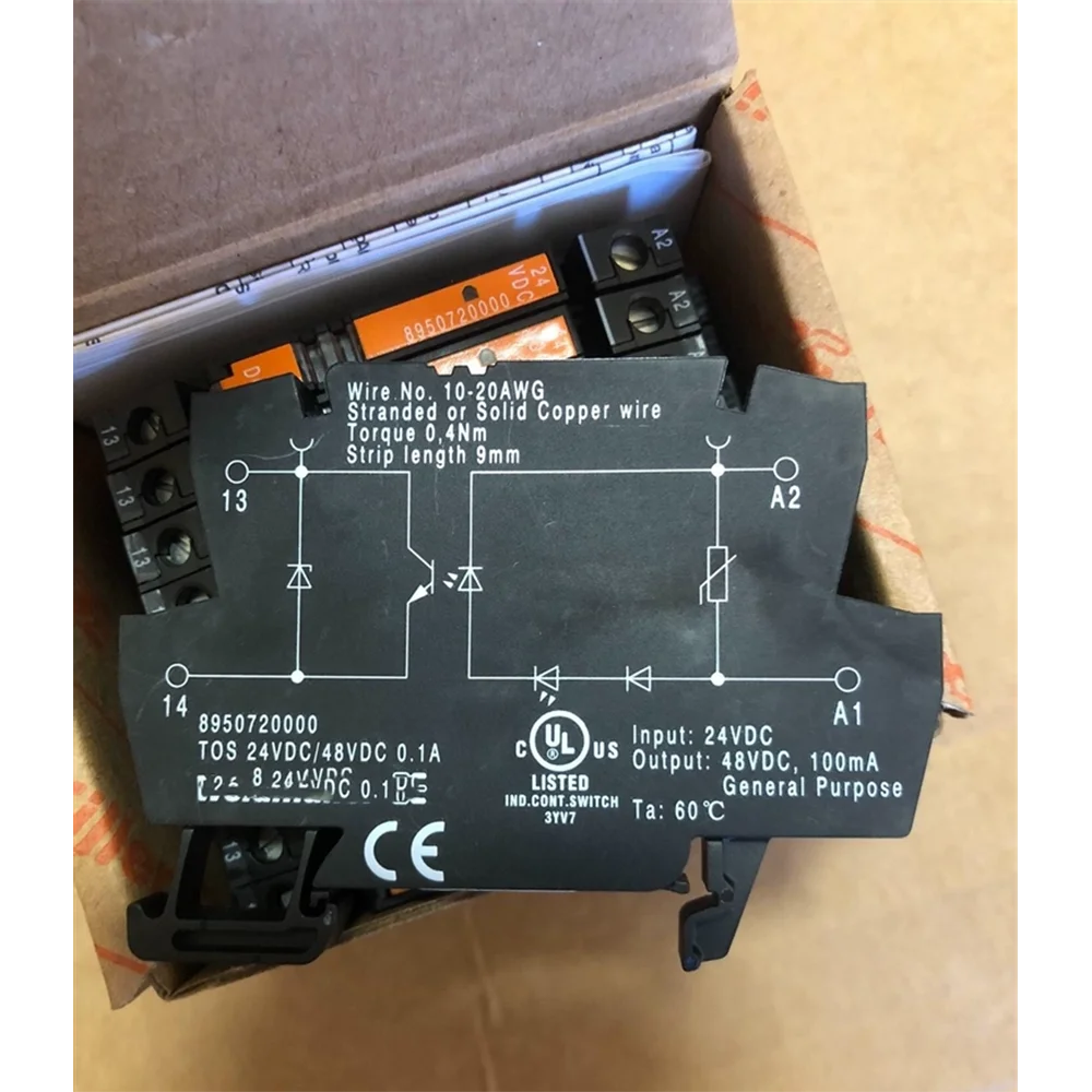 5 uds para relés de estado sólido WEIDMILLER TOS 24VDC/48VDC 0.1A 8950720000 - imagen 5