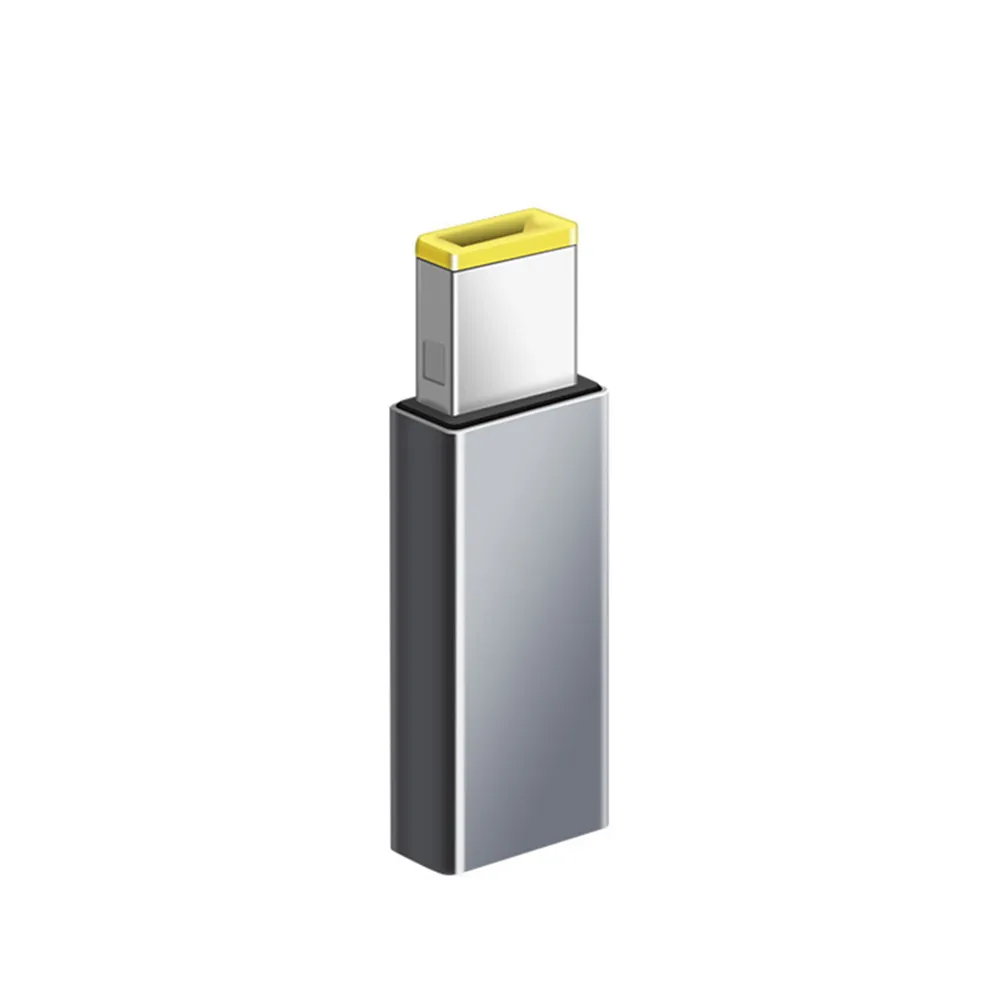 Adaptador PD USB tipo C a 10x6mm, convertidor de punta cuadrado para ordenador portátil Lenovo de 90W o por debajo de los portátiles con punta CC cuadrada, 1 ud. - imagen 4
