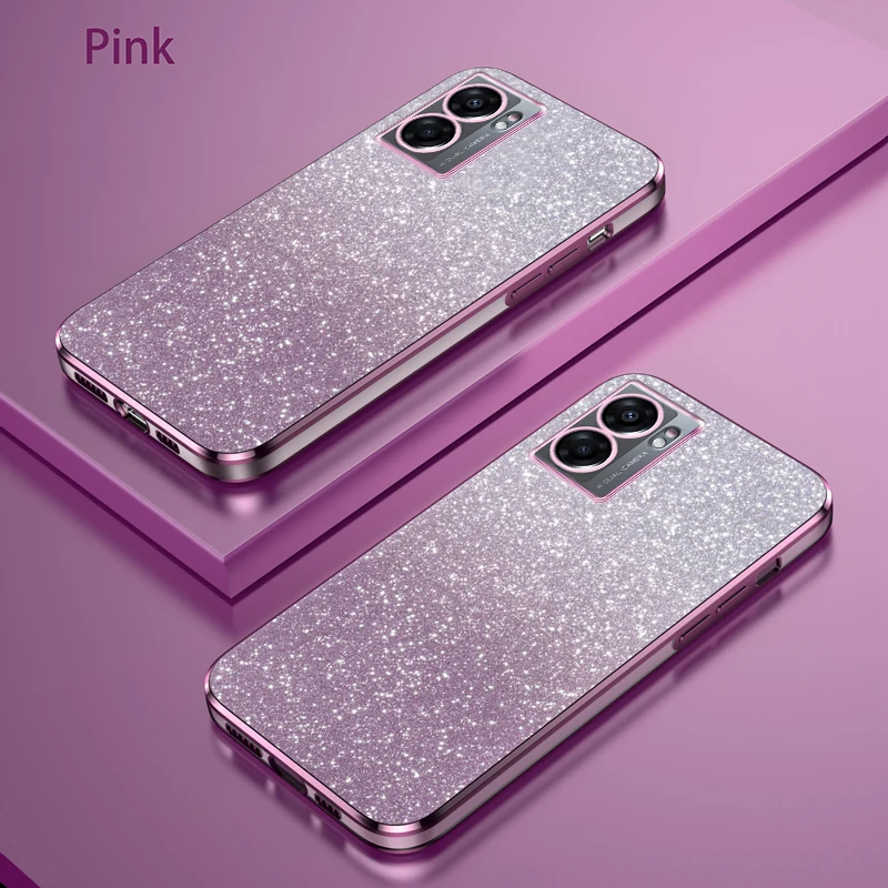 Para OPPO A77S Funda Oppo A57s Funda de teléfono oppo A57e A57 4G A77 4G A57s Funda trasera de silicona con brillo degradado de lujo - imagen 3