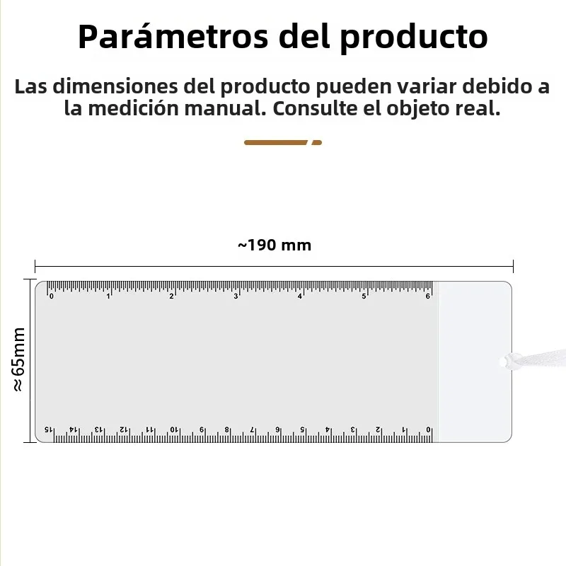LUXIANZI-hoja de lupa ultrafina 10X con lente de Fresnel de escala, lente de PVC, tamaño de bolsillo, lupa de lectura portátil - imagen 2
