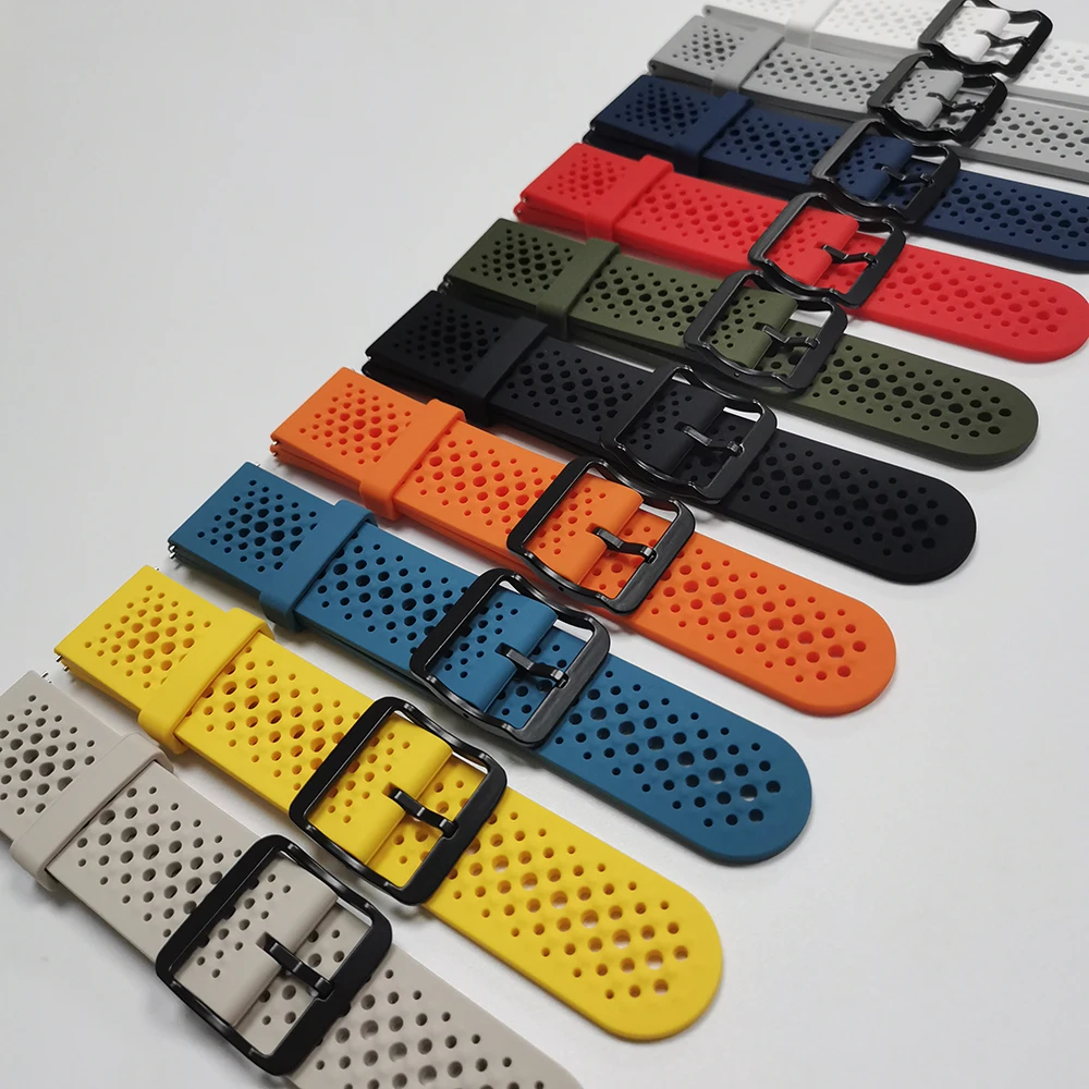 Correa deportiva transpirable de 22mm para reloj inteligente Huami Amazfit BALANCE 2, pulsera de silicona para Amazfit Bip 6/Cheetah Pro - imagen 2