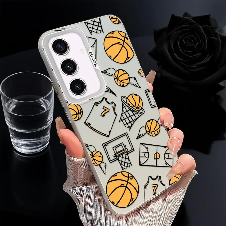 Divertida funda trasera de baloncesto para Samsung Galaxy A36 A33 A34 A25 A26 A22 A52 A53 A24 A23 A73 A32 - imagen 2