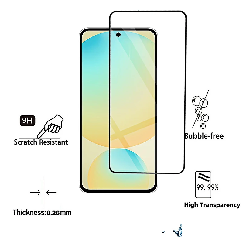 4 Uds vidrio templado para Samsung Galaxy S24FE S23 S21 S20 FE protectores de pantalla vidrio Protector frontal HD S24 S 24 Fe película de cubierta - imagen 4