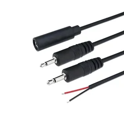 Cable Audio Jack 2,5mm a 3,5mm con Pines al Descubierto