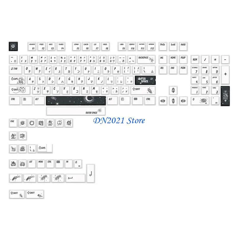 F3KE KeyCap Dye Sublimation Perfil cereza Teclado mecánico PBT Tecla 133 kileyas/set - imagen 2