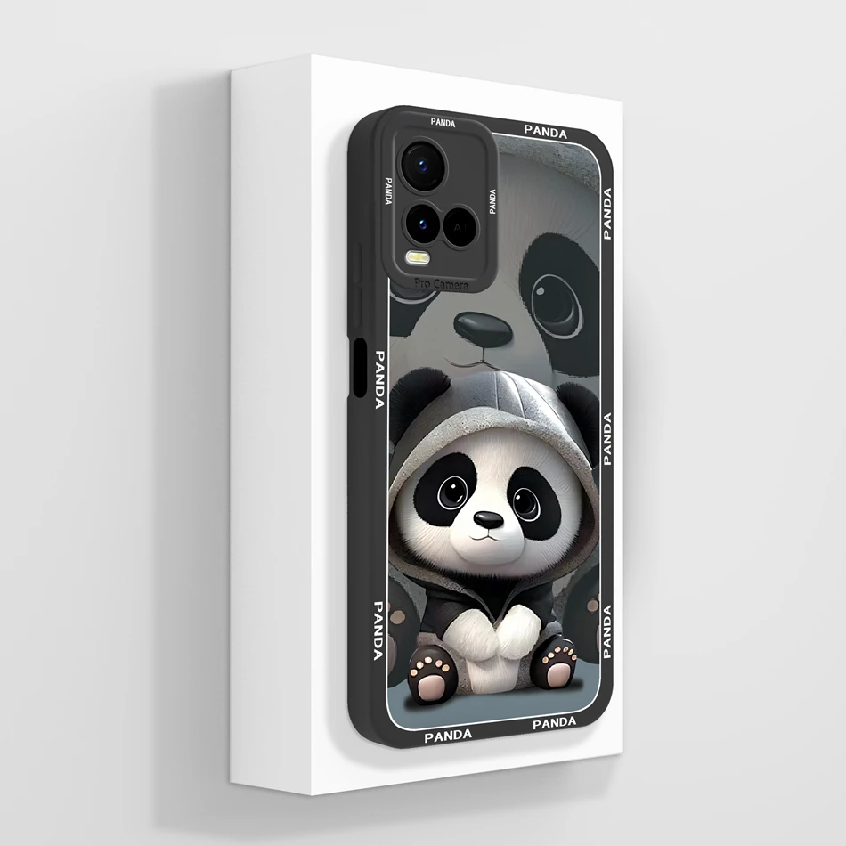 Funda para Vivo Y21, Y21S, Y21T, Y21A, Y21G, cubierta pintada de caramelo, protección completa, Protector anticaída, cubierta trasera de silicona líquida suave - imagen 5