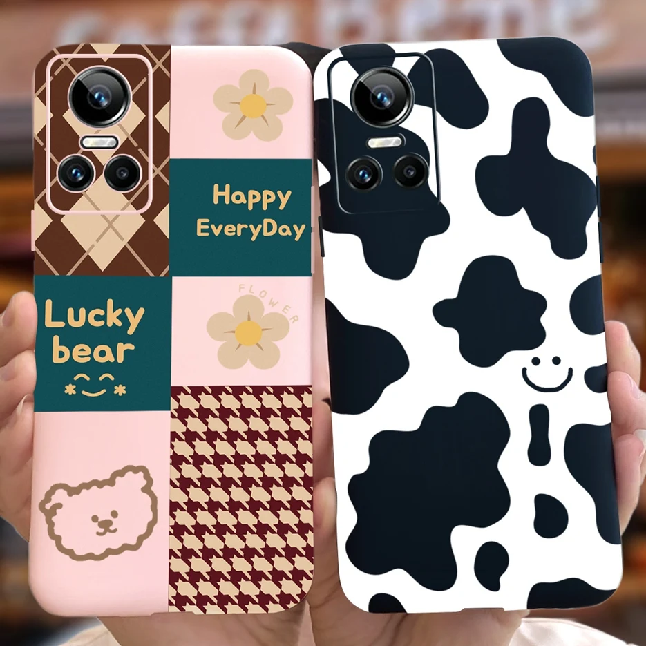 Para Realme GT Neo 3 funda colorida nueva moda arte pintado cubierta para Oppo Realme GT Neo 3 80W/Neo3 150W suave y delgado Fundas parachoques - imagen 2