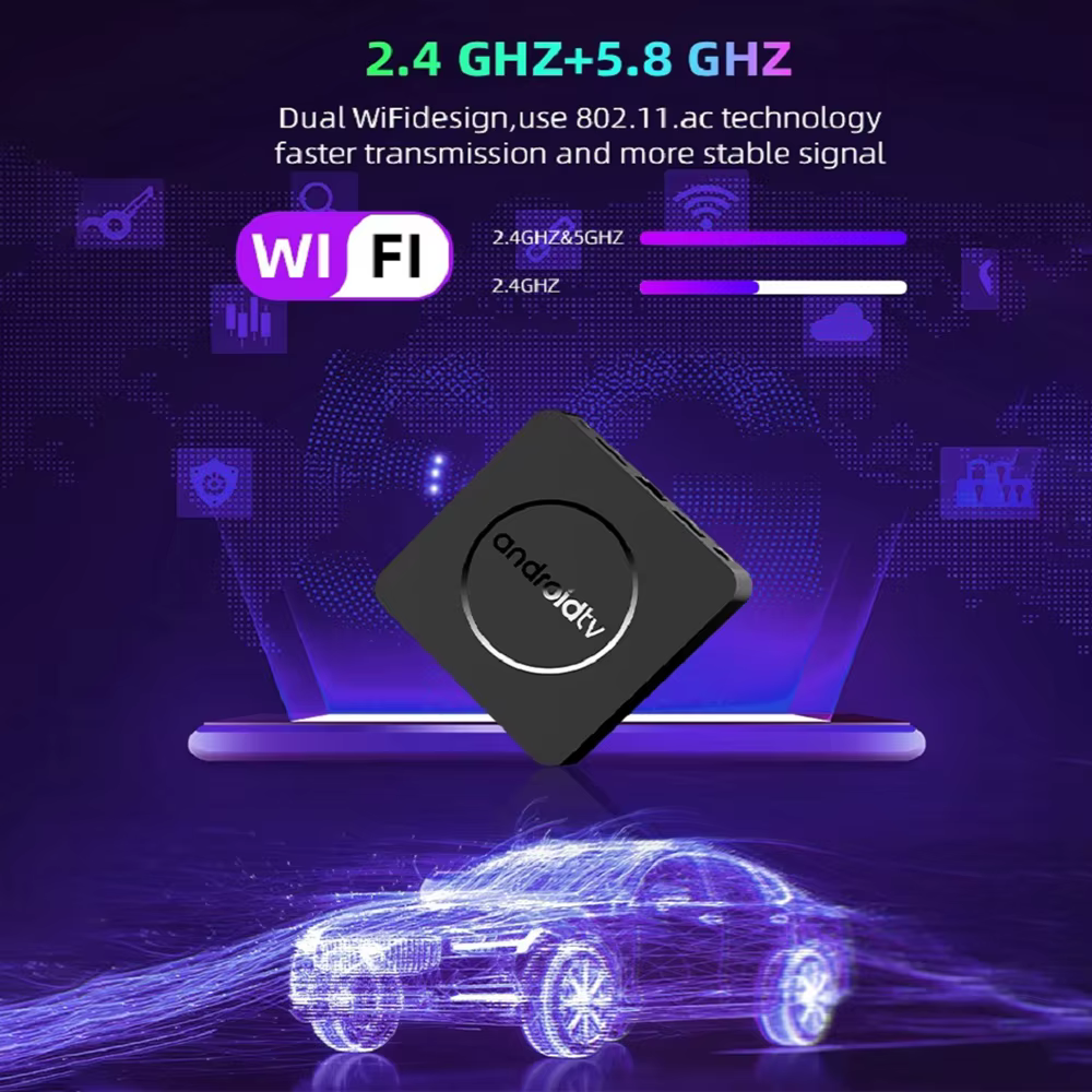 Smart TV Box Q10 Android14 Smart Home Allwinner H313 Quad Core Dual Wifi 2.4G $5G BT AV1 Ram 4GB 8GB 128GB Reproductor multimedia de transmisión - imagen 5