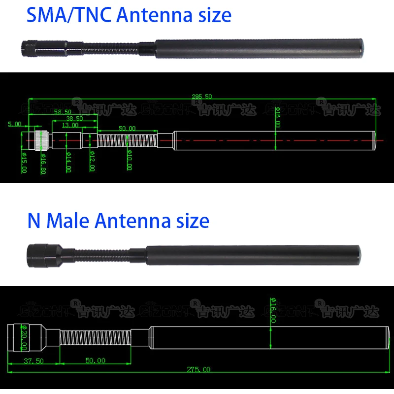 Antena táctica de cuello de ganso de 868MHz y 915MHz, terminal de mano individual para soldado, antena anticolisión para meshtastic - imagen 3