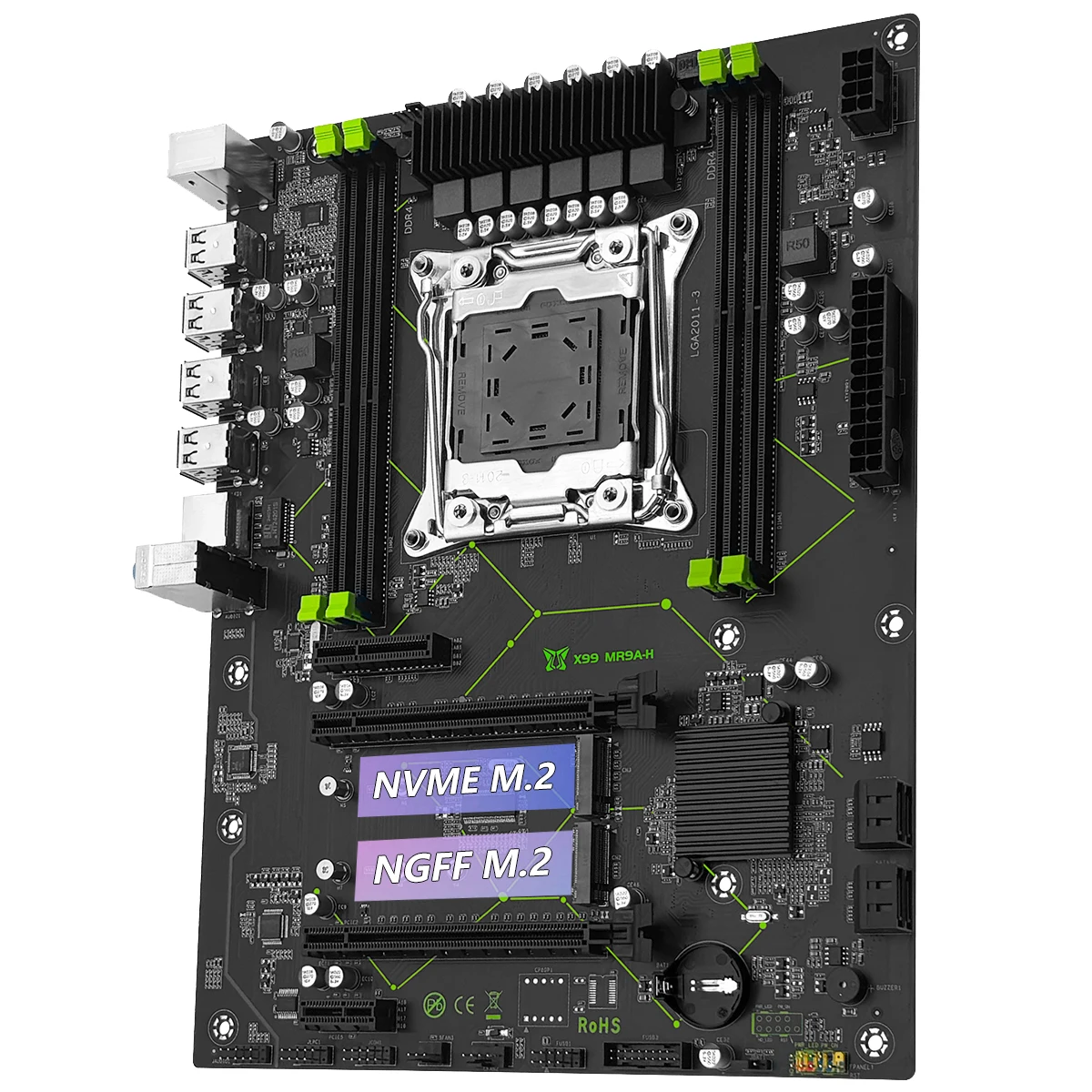MACHINIST X99 ATX Juego de placa base MR9A-H con LGA2011-3 Xeon E5 2640 V3 CPU DDR4 16GB de memoria RAM NVME M.2 SATA - imagen 3