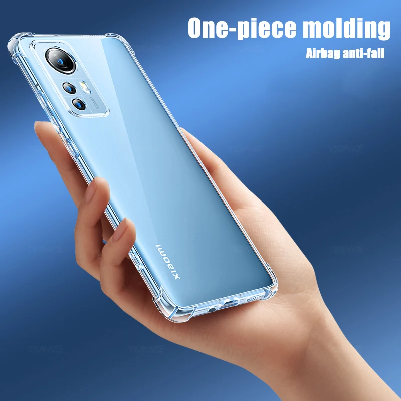 Funda de silicona transparente a prueba de golpes de 4 esquinas para Xiaomi Mi 13 13T 12 12T 12X 11 11i 11T 10T 10S 10 Lite Pro funda de teléfono Ultra suave - imagen 5
