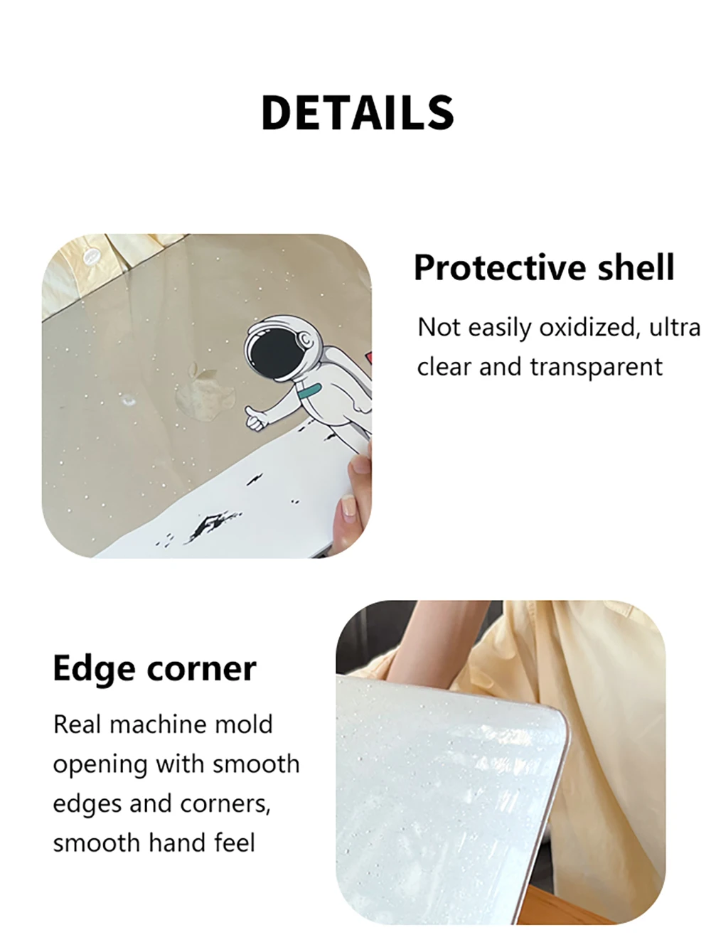 Funda de portátil para MacBook Air M4 Pro 13 M2 2022, funda M1 2020 2023 Pro 14 16 M3 2024, carcasa dura para Air 13,6 15,3, funda con estampado brillante - imagen 4