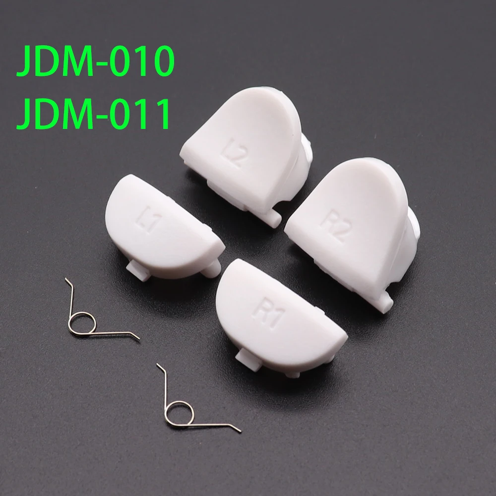 TingDong L1 R1 + L2 R2 gatillo Gamepad botón + resortes piezas de repuesto para Sony PS4 JDM 001 011 030 040 controlador - imagen 4