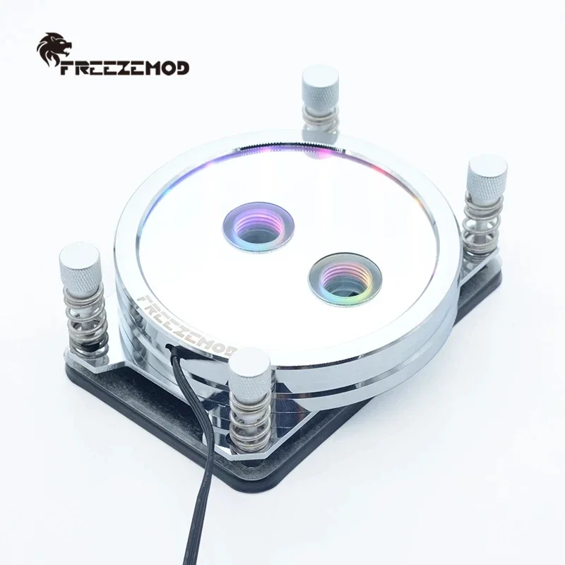 FREEZEMOD-bloque de agua de CPU para AMD/AM5 AM4/Intel 115X 1700 2011 1366, 5V 3pin Light Starry Sky ARGB efecto gradiente - imagen 4