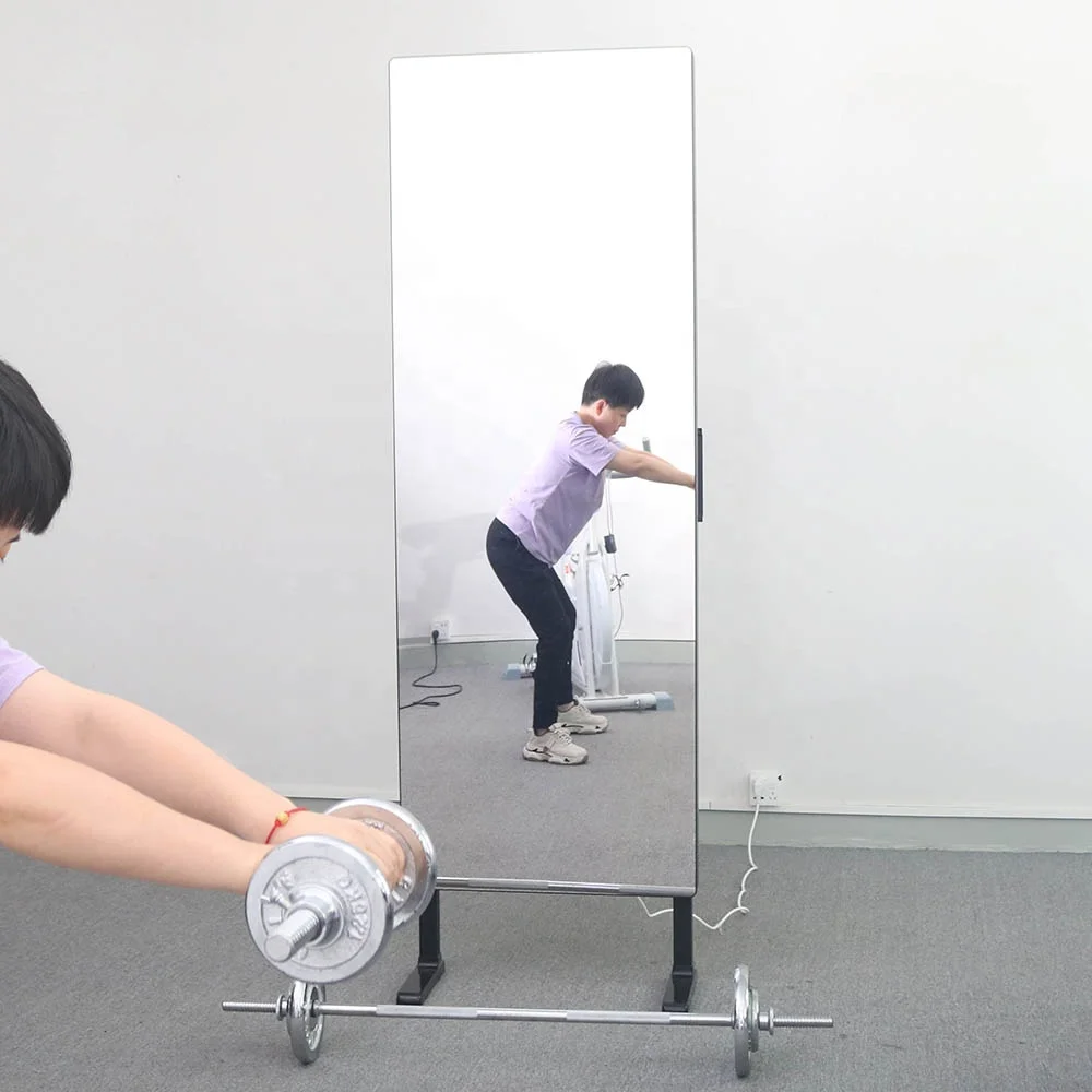 Publicidad de gimnasio interactiva Android Wifi Lcd Fitness espejo inteligente Tystart pantalla táctil inteligente logotipo personalizado de 32 pulgadas - imagen 4