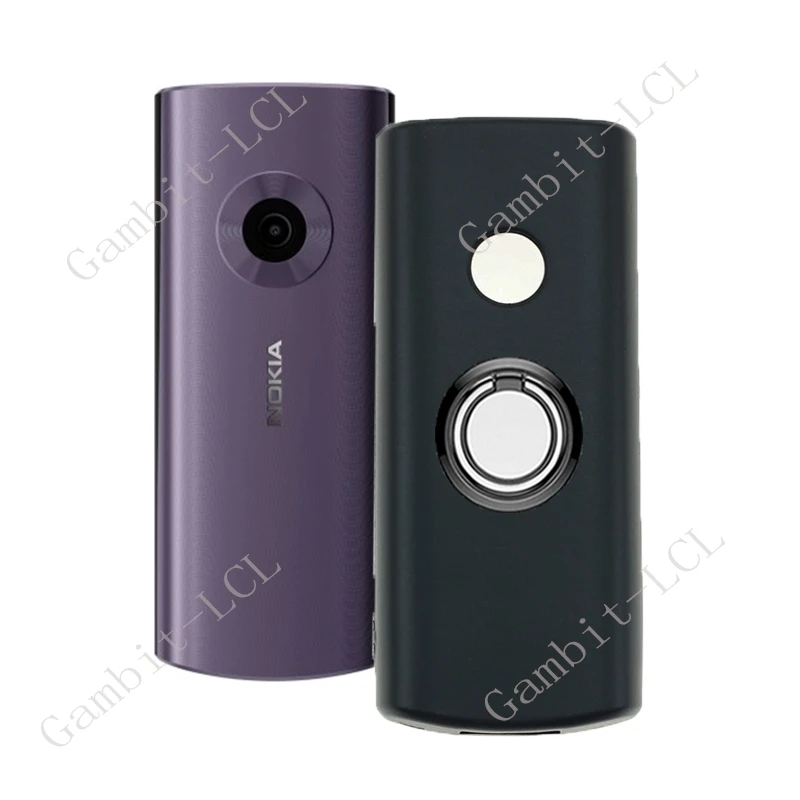 Para Nokia 110 4G 2023 Nokia110 2023 1,8 "soporte de anillo trasero funda de teléfono suave Original cubierta a prueba de golpes - imagen 3