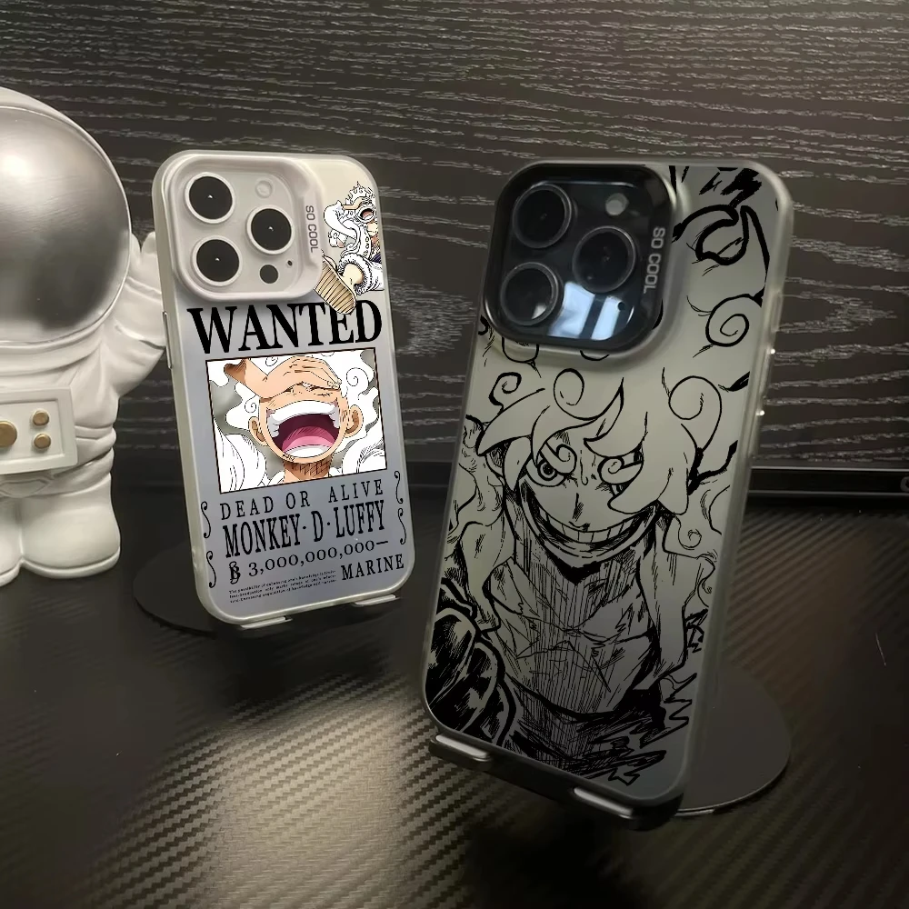 MINISO Anime Ones piezas funda de teléfono para iPhone 17 16 15 14 13 12 11 Pro Max 16 Plus 16E 17 Air contraportada a prueba de golpes - imagen 5