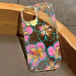 Funda Transparente Samsung Galaxy – Diseño Floral Compatible A15 A55 S24 S25