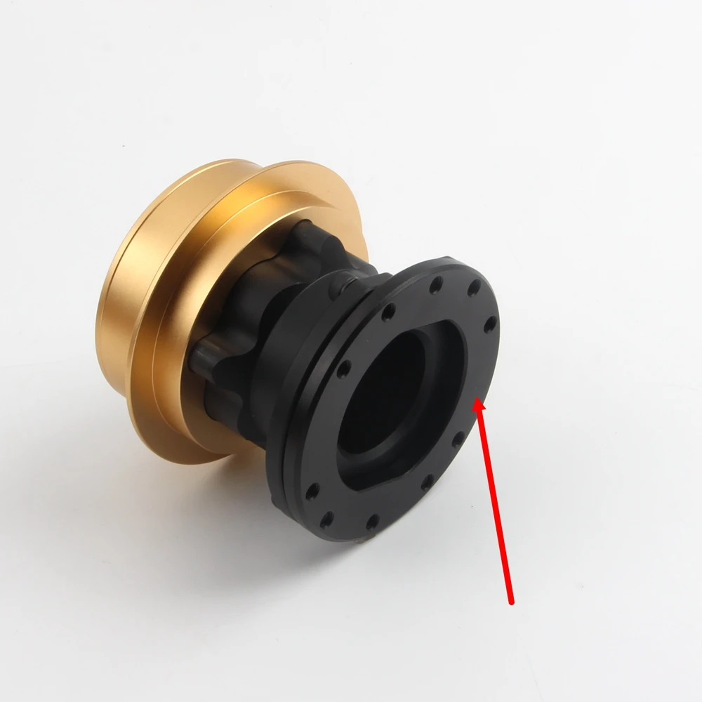 Placa adaptadora QR2/QR1 con espaciado de orificios de 70mm para volantes Fanatec, aleación de aluminio mecanizada CNC y anodizada - imagen 4